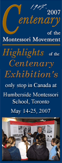 Montessory Centenary Exhibition in Toronto
